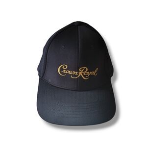 NWOT Black Crown Royal Embroidered Baseball Cap (Unisex)